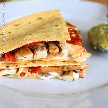 Quesadillas mit Poulet