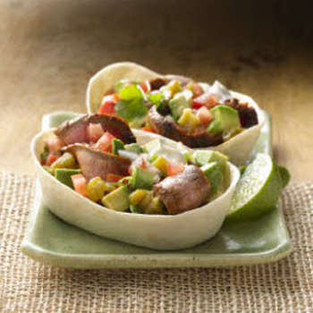 Soft Tacos mit Steak and Avocado