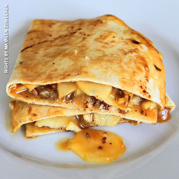 Susse Tortillas mit Apfel