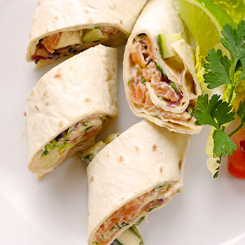 Wraps mit Lachs